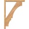 Ekena Millwork Balboa Block Smooth Bracket w/ Offset Brace, Western Red Cedar, 3 1/2"W x 20"D x 28"H BKT0402X20X28BOA05SWR - alternate 4